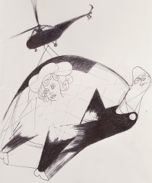 Bonnie_Camplin__Offending_Article__2012__ink_on_paper__8_2_x_11_6_inches